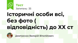 Історичні особи всі, без фото ( відповідність) до ХХ ст
