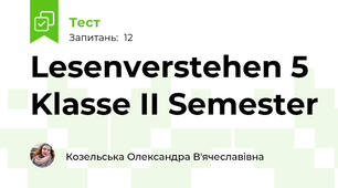 Lesenverstehen 5 Klasse II Semester