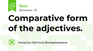 Comparative form of the adjectives.