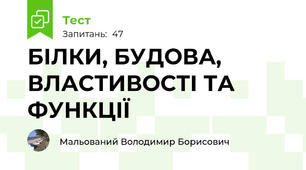 БІЛКИ, БУДОВА, ВЛАСТИВОСТІ ТА ФУНКЦІЇ
