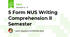 5 Form NUS Writing Comprehension II Semester