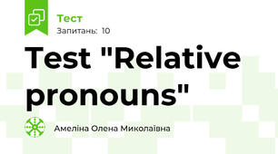 Test "Relative pronouns"