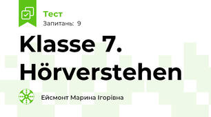 Klasse 7. Hörverstehen