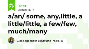 a/an/ some, any,little, a little/little, a few/few, much/many