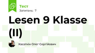 Lesen 9 Klasse (II)