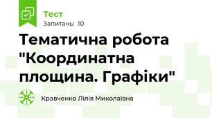 Тематична робота "Координатна площина. Графіки"