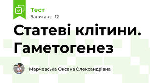 Статеві клітини. Гаметогенез