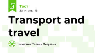 Transport and travel