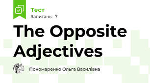 The Opposite Adjectives