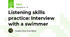 Listening skills practice: Interview with a swimmer