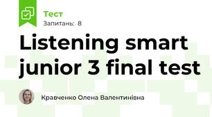 Listening smart junior 3 final test