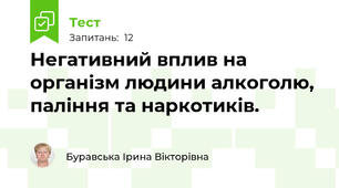 Негативний вплив на організм людини алкоголю, паління та наркотиків.