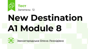 New Destination A1 Module 8