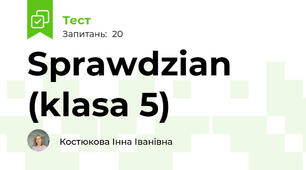 Sprawdzian (klasa 5)