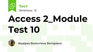 Access 2_Module Test 10