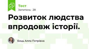 Розвиток людства впродовж історії.