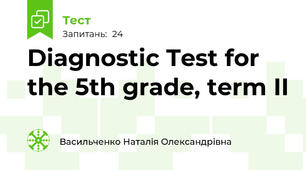 Diagnostic Test for the 5th grade, term II