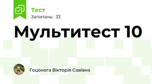 Мультитест 10