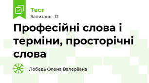 Професійні слова і терміни, просторічні слова