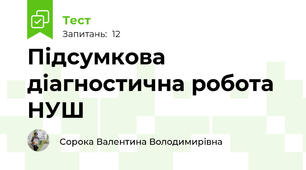 Підсумкова діагностична робота НУШ