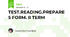 TEST.READING.PREPARE 5 FORM. II TERM