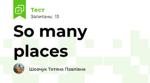 So many places