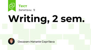 Writing, 2 sem.