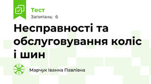 Несправності та обслуговування коліс і шин