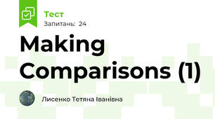 Making Comparisons (1)