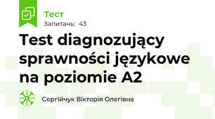 Test diagnozujący sprawności językowe na poziomie A2