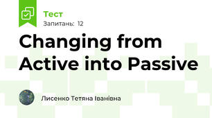 Changing from Active into Passive