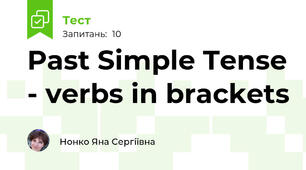 Past Simple Tense - verbs in brackets