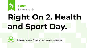 Right On 2. Health and Sport Day. 