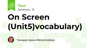 On Screen (Unit5)vocabulary)