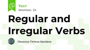Regular and Irregular Verbs 