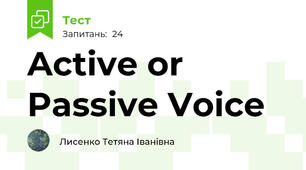 Active or Passive Voice 