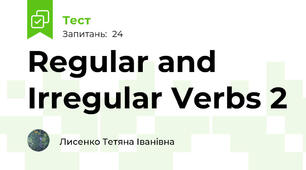 Regular and Irregular Verbs 2 