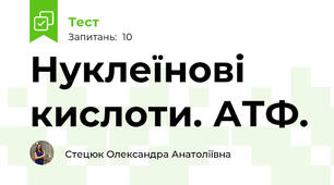  Нуклеїнові кислоти. АТФ.