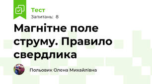 Магнітне поле струму. Правило свердлика