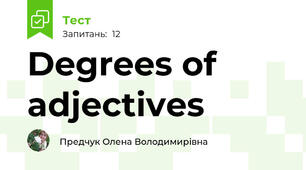 Degrees of adjectives