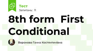 8th form  First Conditional