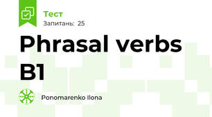 Phrasal verbs B1