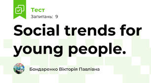 Social trends for young people.