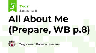 All About Me (Prepare, WB p.8)