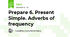 Prepare 6. Present Simple. Adverbs of frequency