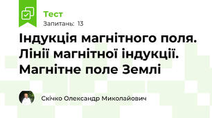 Індукція магнітного поля. Лінії магнітної індукції. Магнітне поле Землі