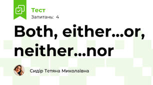 Both, either...or, neither...nor