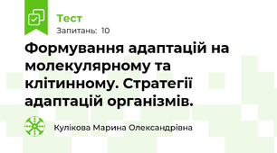 Формування адаптацій на молекулярному та клітинному. Стратегії адаптацій організмів. 