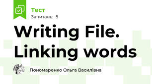 Writing File. Linking words