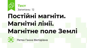 Постійні магніти. Магнітні лінії.  Магнітне поле Землі